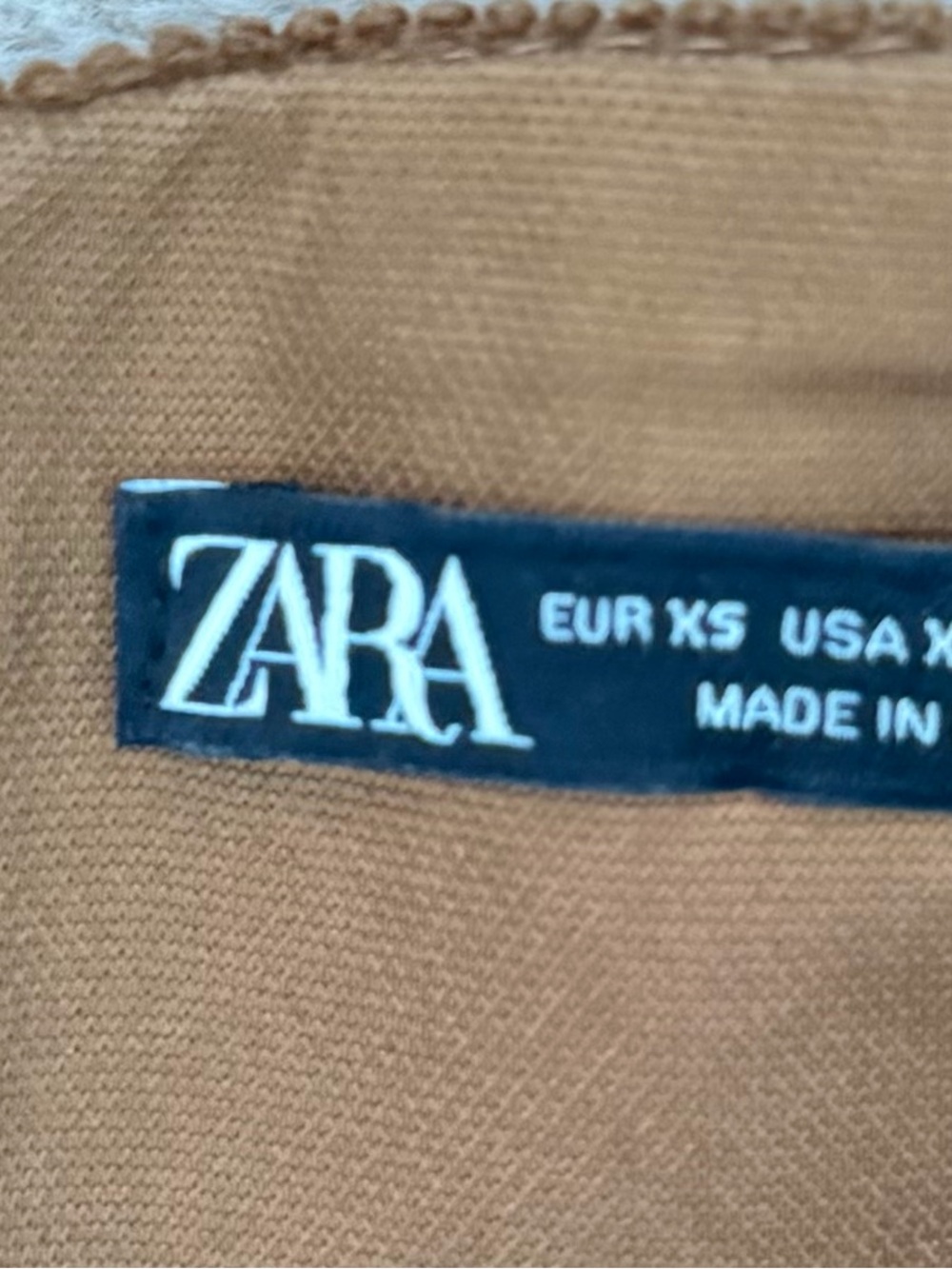 Zara Brown Corduroy Mini Skirt - Picture 2 of 3